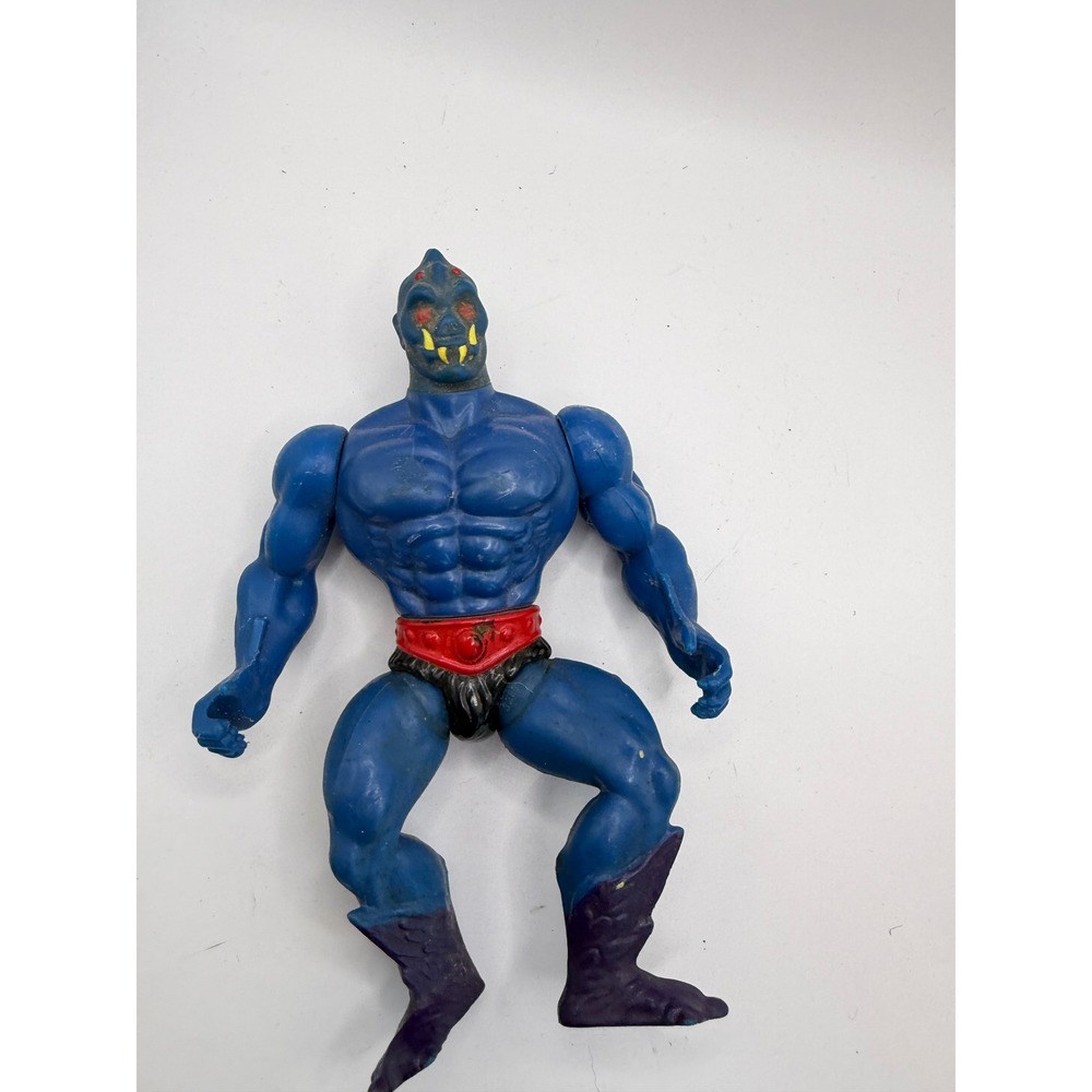 Vintage 1983 Mattel MOTU Webstor Action Figure He-Man Blue Muscular Toy 5.5"